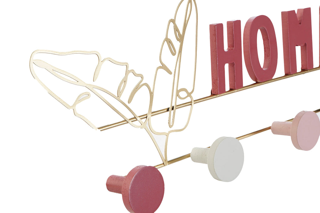 PERCHERO PARED MDF 46X5X17 ROSA - Imagen 2