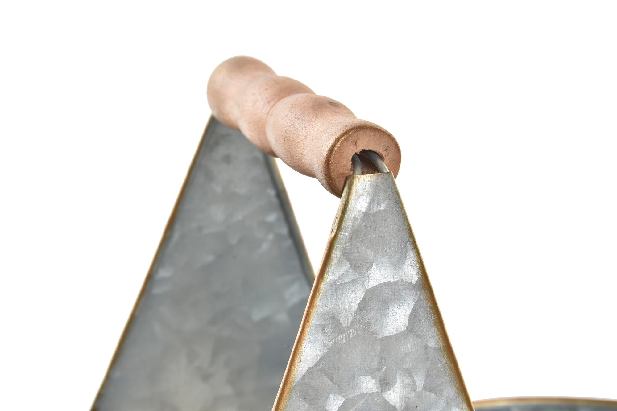 MACETERO METAL 24X12X23 TULIPA ROSA - Imagen 2