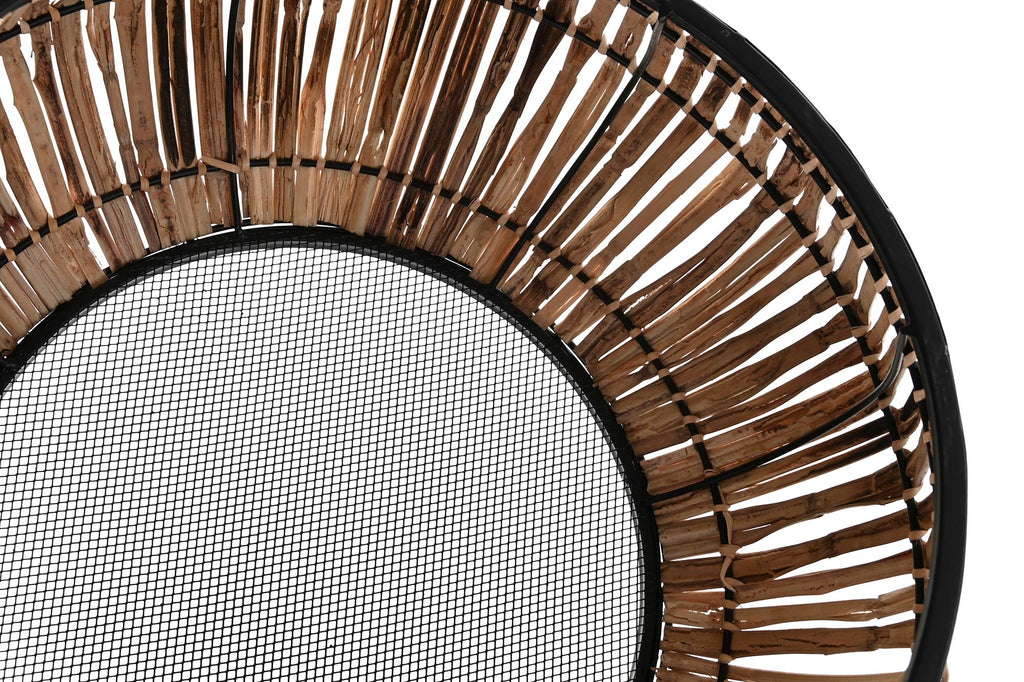 MACETERO SET 2 RATAN METAL 50X50X25,4 NATURAL - Imagen 2
