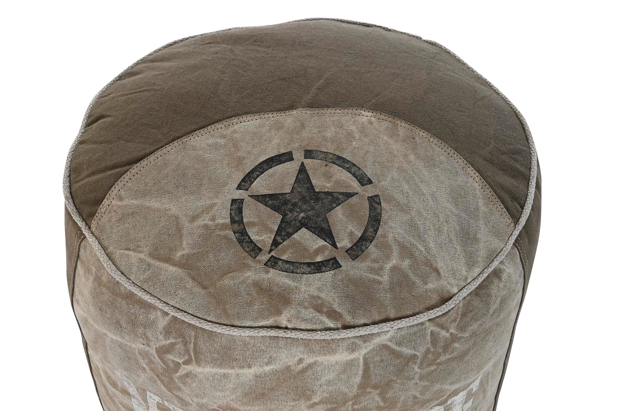 COJIN SUELO ALGODON 44X44X44 STAR GRIS - Imagen 2