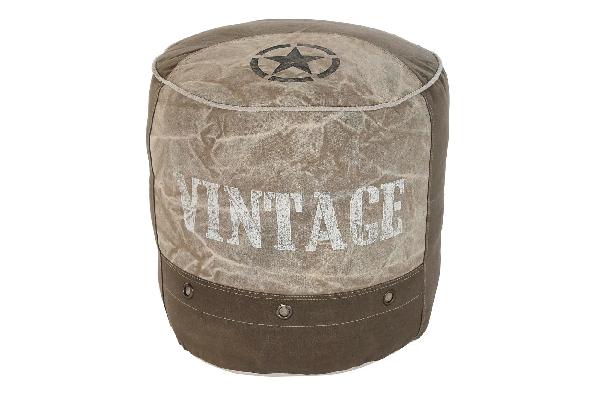 COJIN SUELO ALGODON 44X44X44 STAR GRIS - Imagen 1