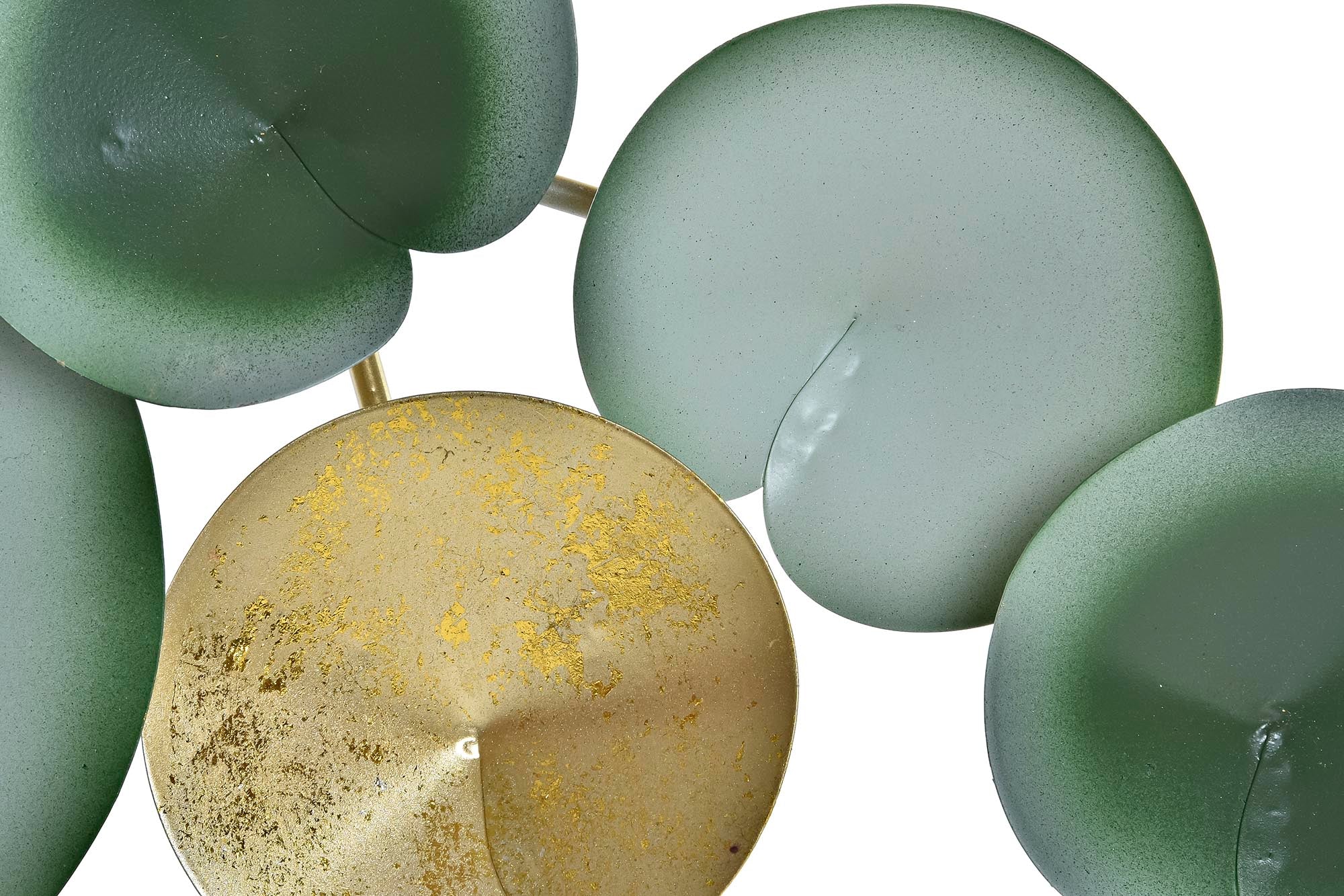 PERCHERO PARED METAL 45X6X24 NENUFAR VERDE MENTA - Imagen 3