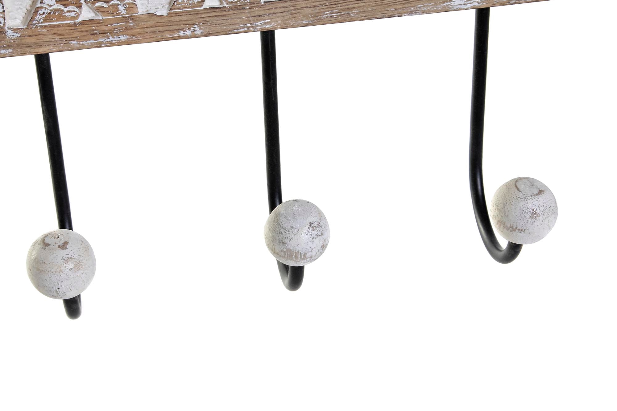 PERCHERO PARED MANGO METAL 38X6X18 ELEFANTES - Imagen 3