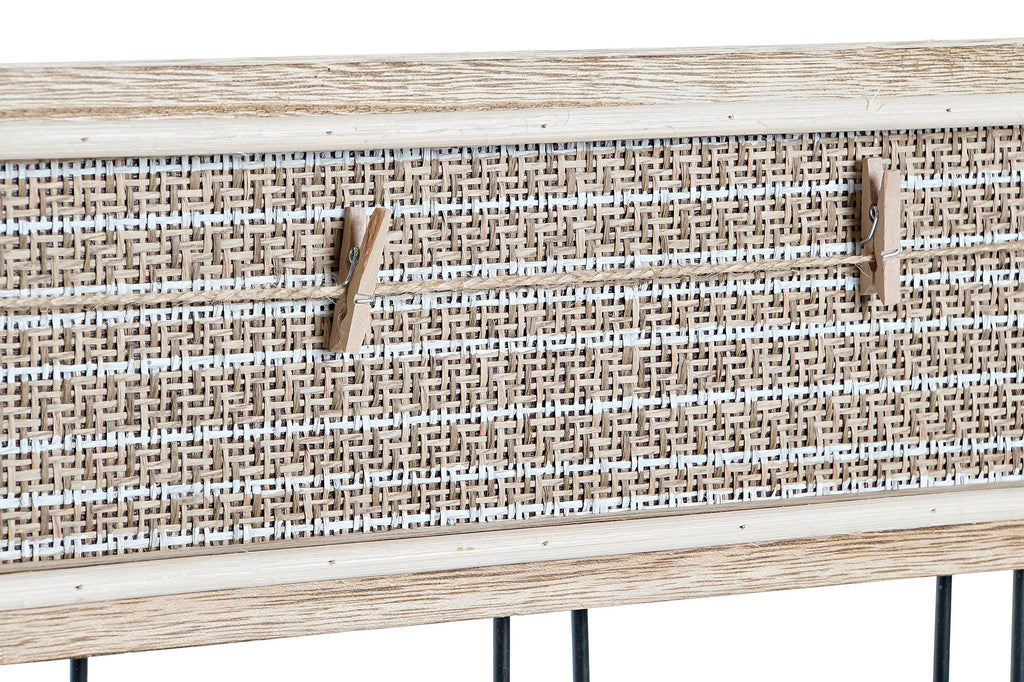 PERCHERO MDF METAL 40X3,5X15,5 4 PERCHEROS NATURAL - Imagen 3