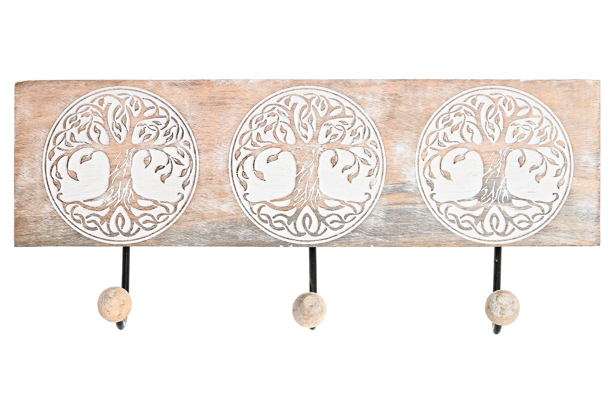 PERCHERO PARED MANGO 38X5X16 ARBOL DE LA VIDA - Imagen 1