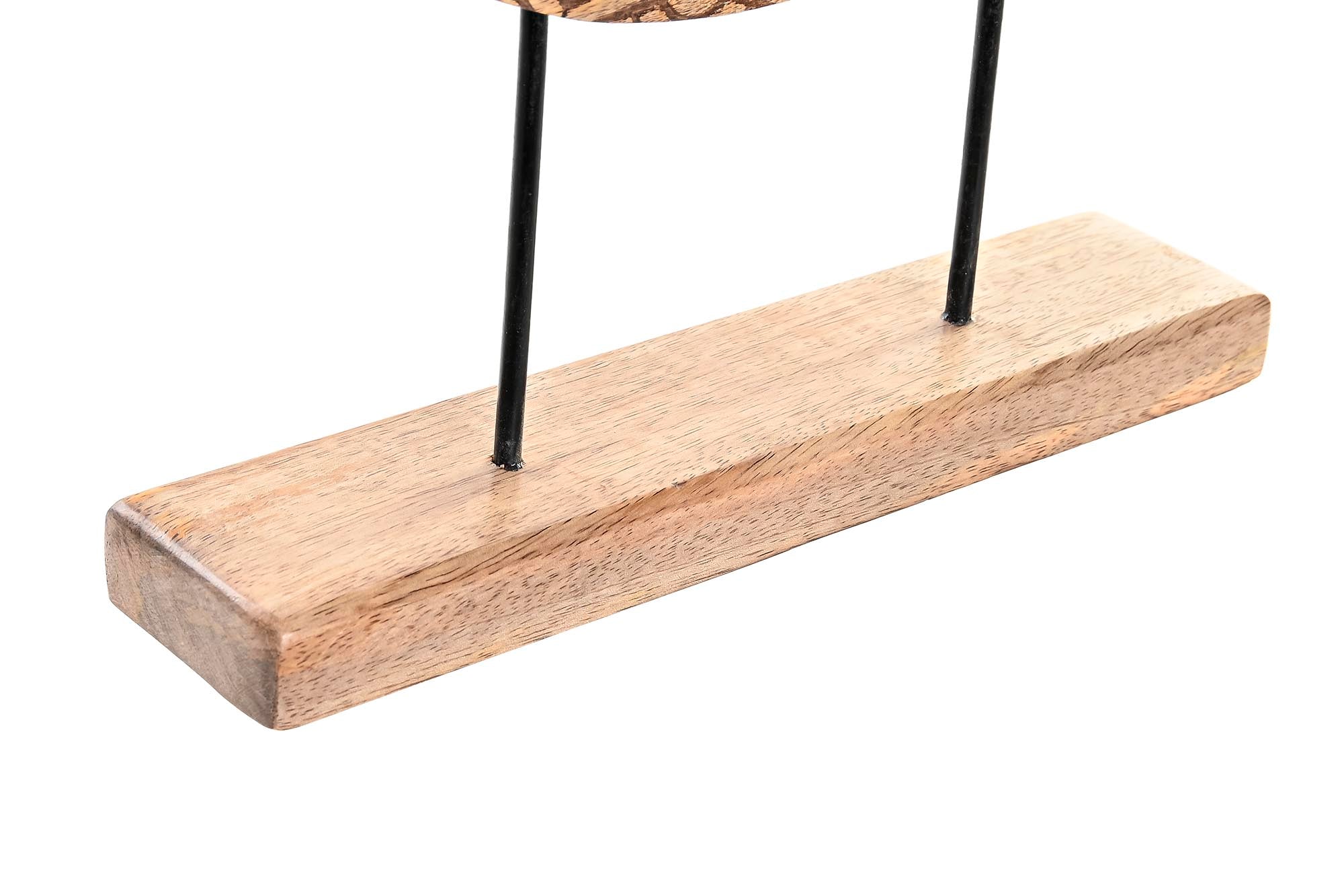 DECORACION MANGO METAL 30X8X40 BUDA NATURAL MARRON - Imagen 3