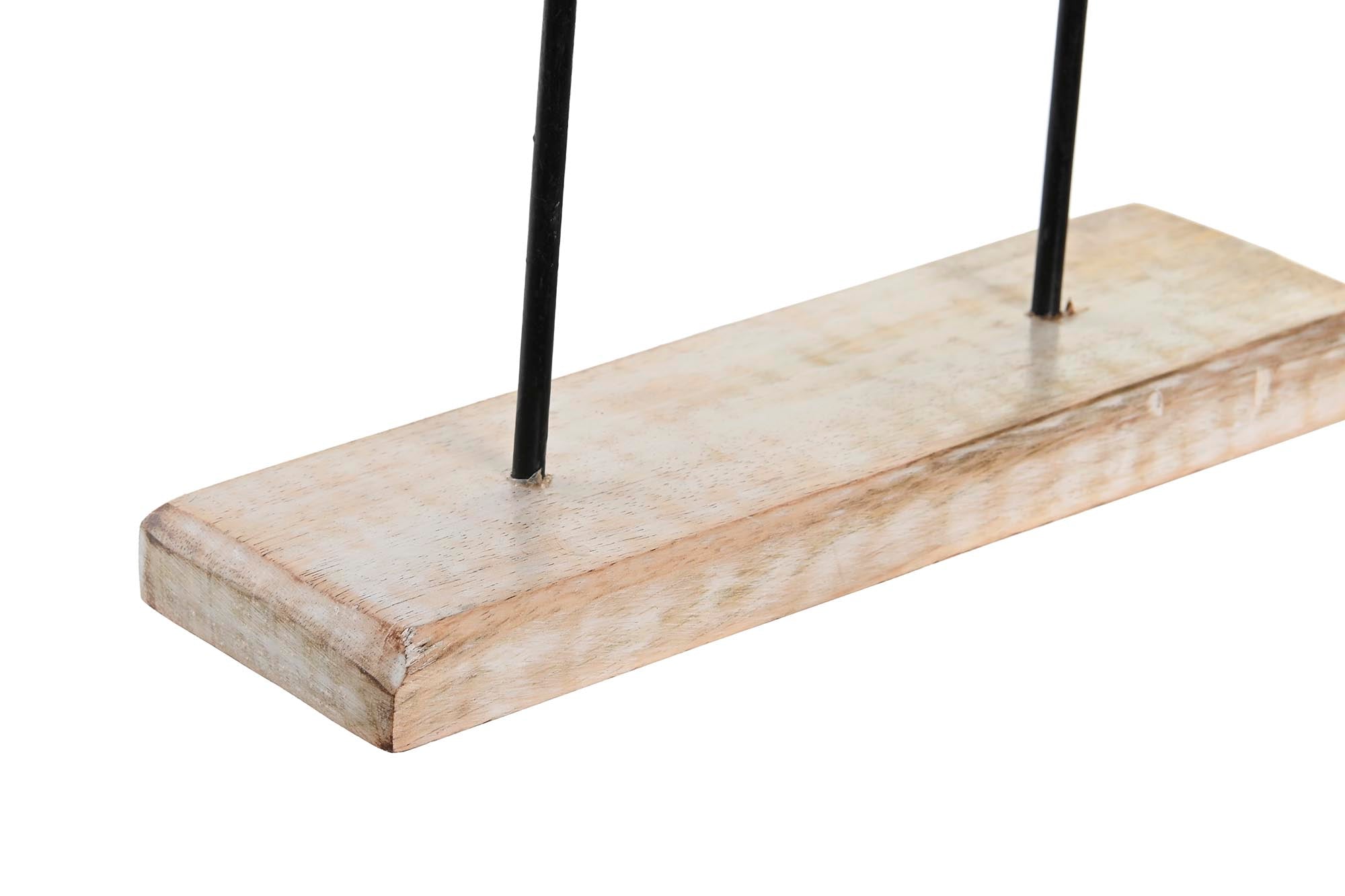 DECORACION MANGO METAL 30X8X40 hoja NATURAL - Imagen 3