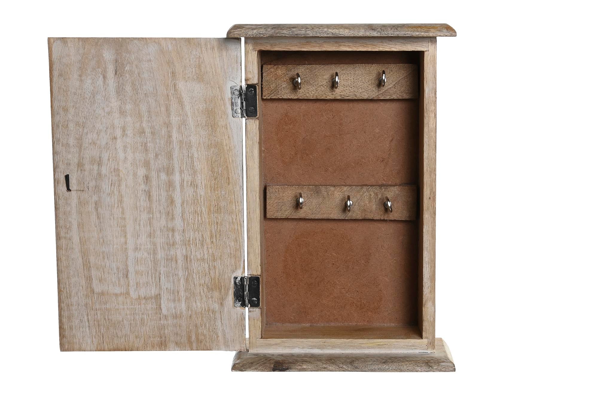 GUARDALLAVES MANGO 18X7,5X28 BUDA TALLADO MARRON