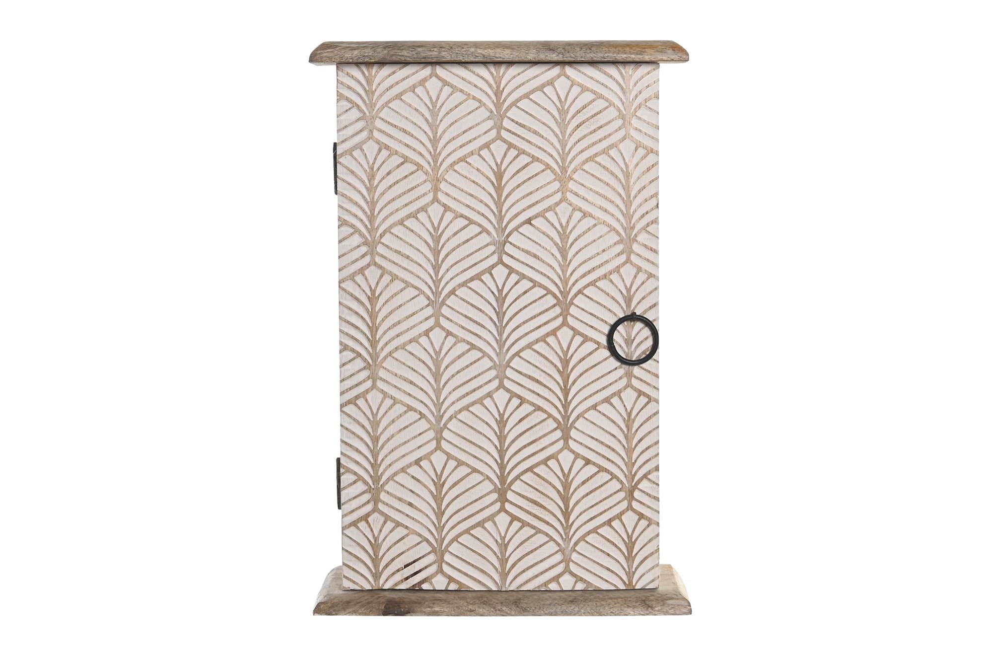 GUARDALLAVES MANGO 18X7,5X28 BUDA TALLADO MARRON