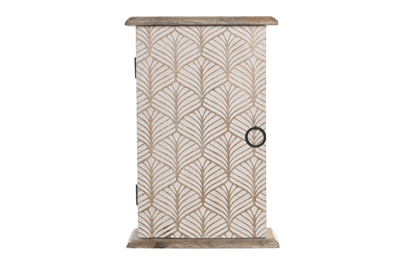 GUARDALLAVES MANGO 18X7,5X28 BUDA TALLADO MARRON