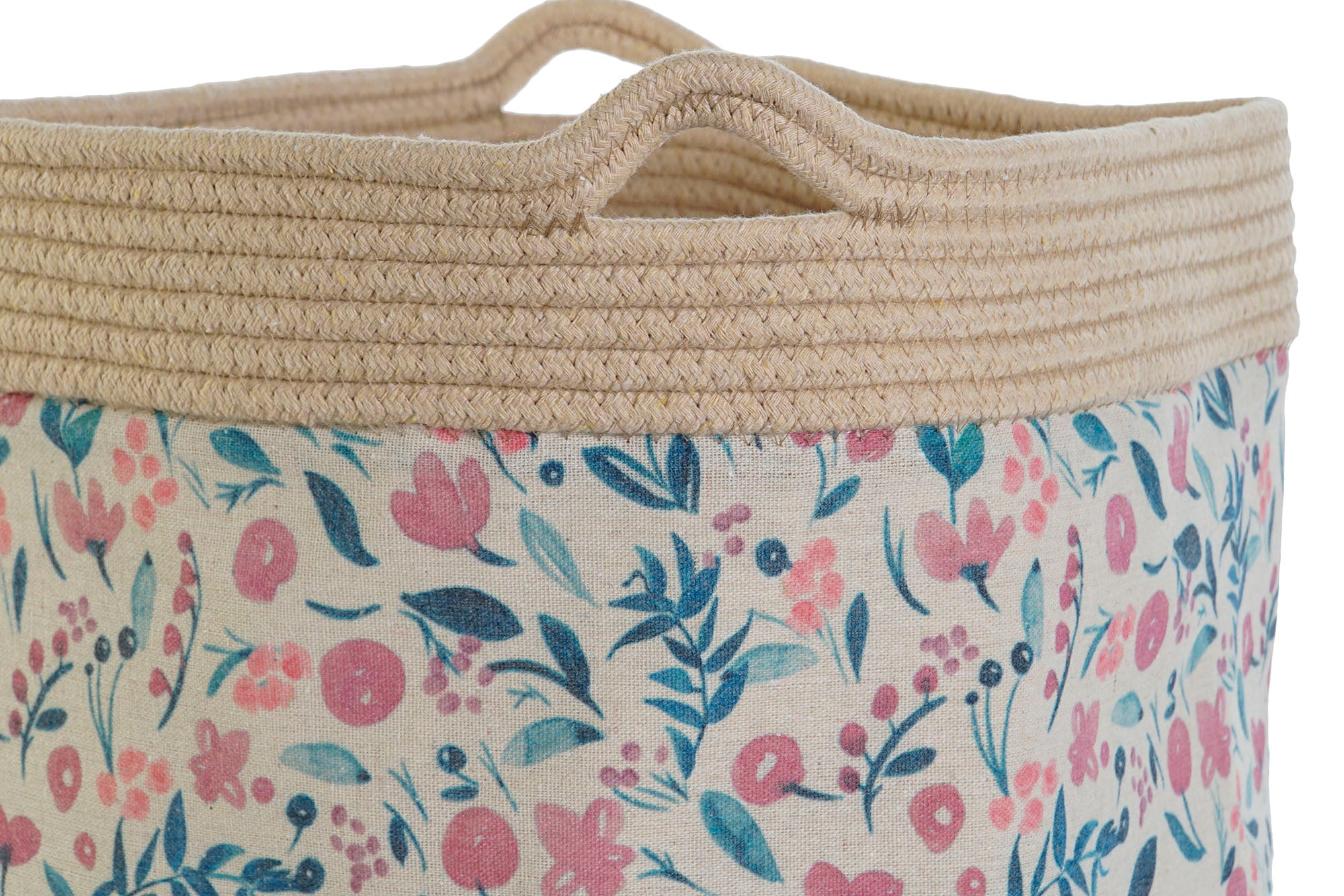 CESTA ALGODON POLIESTER 35X35X38 NATURAL - Imagen 3