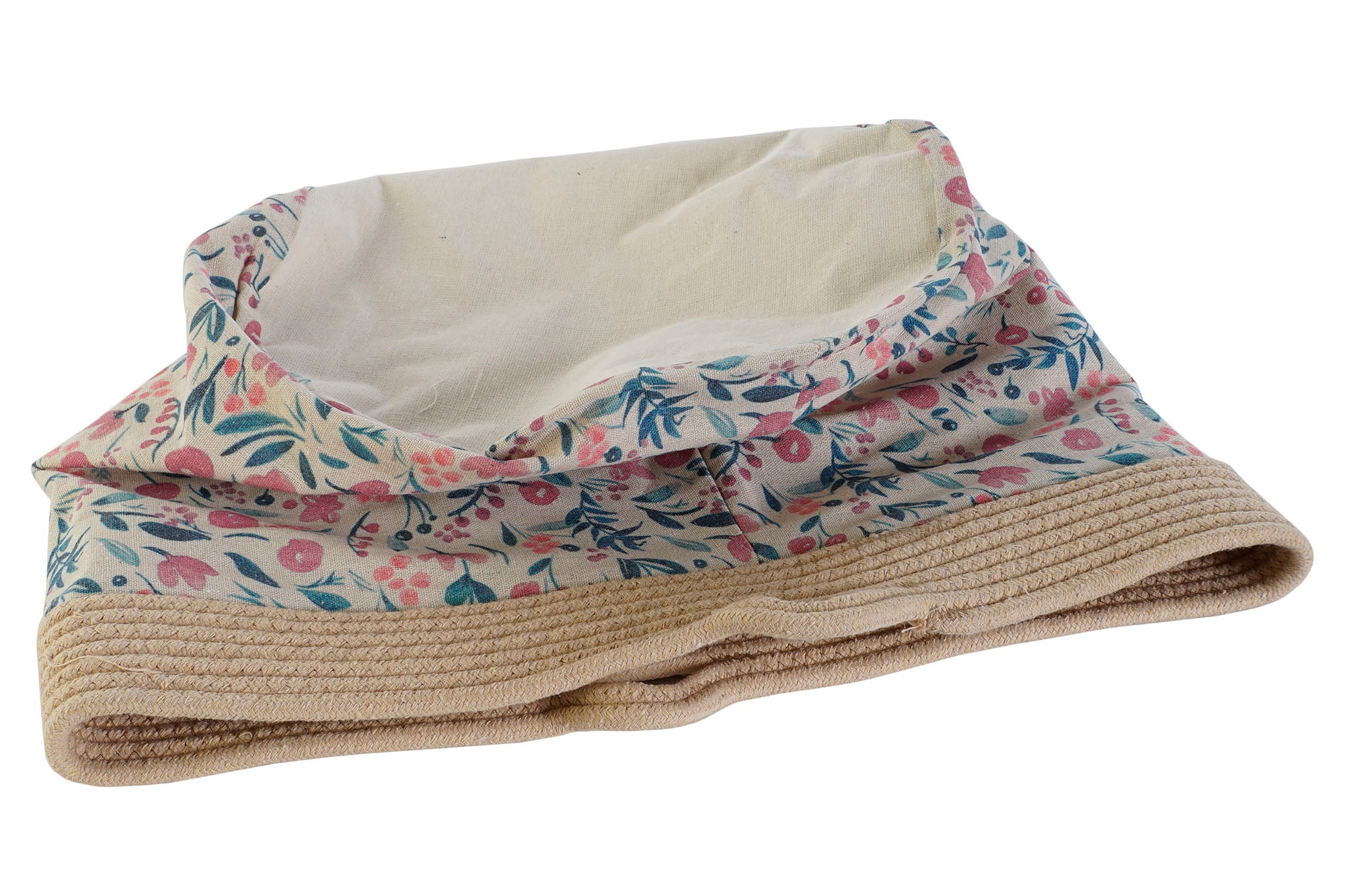 CESTA ALGODON POLIESTER 35X35X38 NATURAL - Imagen 4