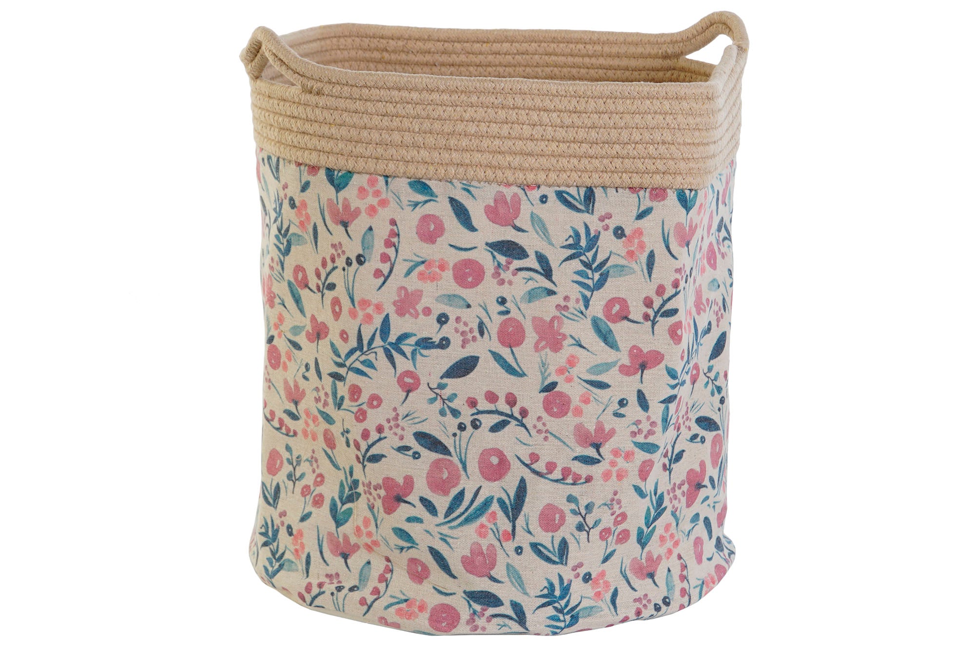 CESTA ALGODON POLIESTER 35X35X38 NATURAL - Imagen 2