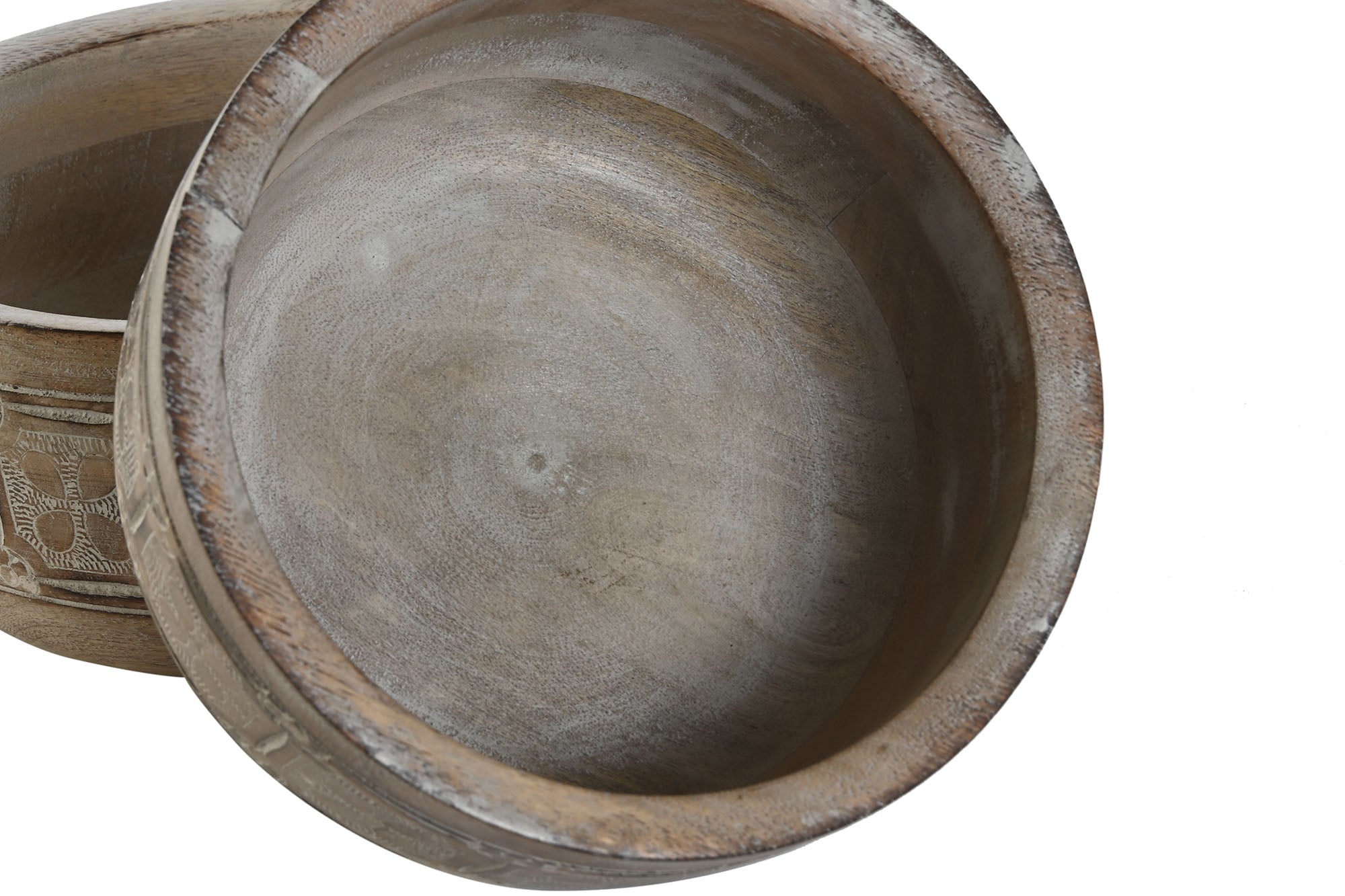 CENTRO MESA SET 3 MANGO 30,5X30,5X12,7 NATURAL - Imagen 3