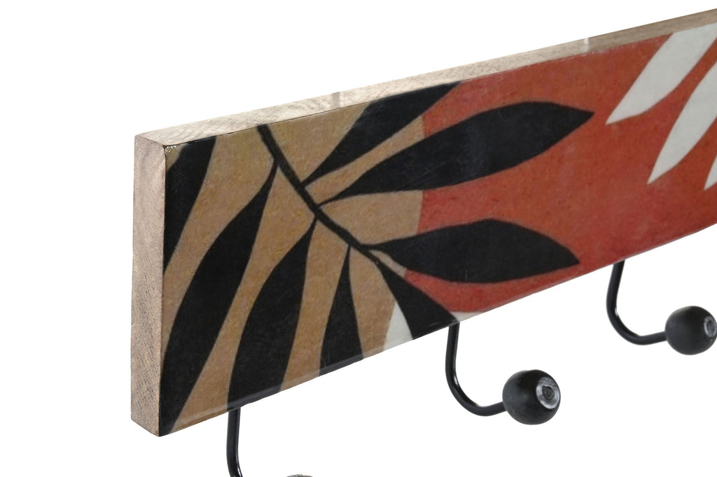 PERCHERO PARED MANGO HIERRO 38X5X18 HOJAS 2 SURT. - Imagen 2