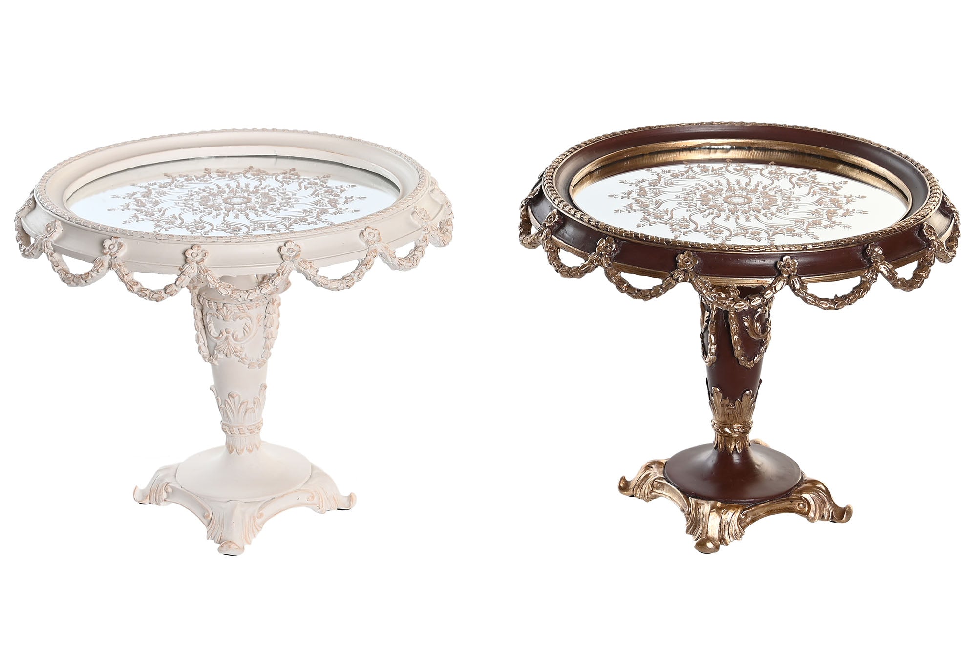 CENTRO MESA RESINA ESPEJO 24,5X24,5X20 2 SURT. - Imagen 1