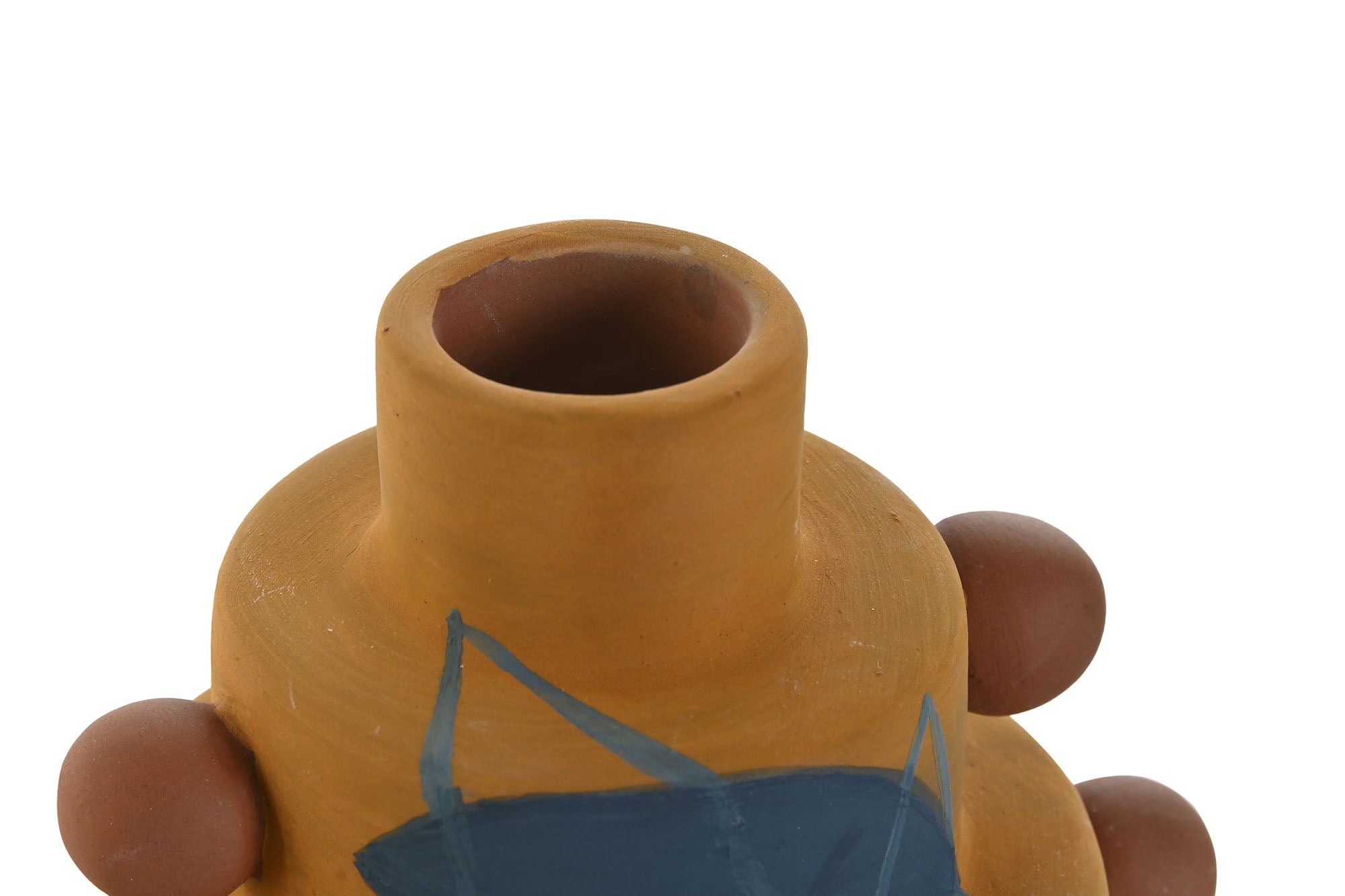 PORTAVELA CERAMICA 11X8,3X7,7 MOSTAZA - Imagen 2