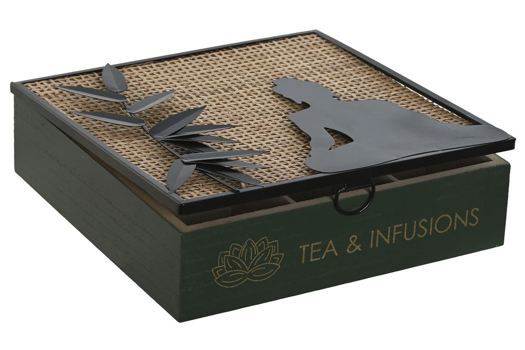 CAJA INFUSIONES MDF 24X24X7 NATURAL - Imagen 1