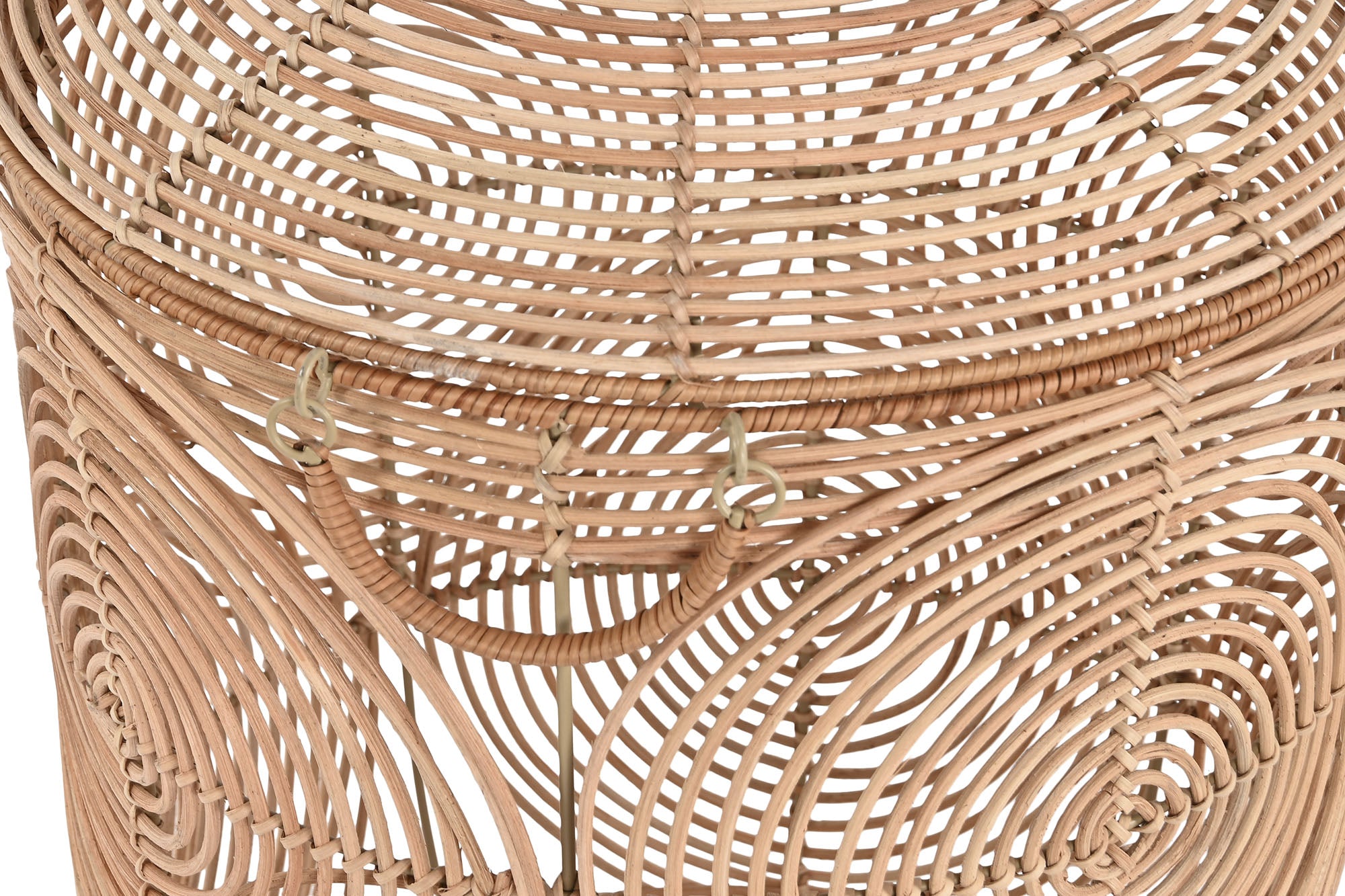 CESTA SET 2 RATAN 45X45X57 CON TAPA NATURAL - Imagen 2