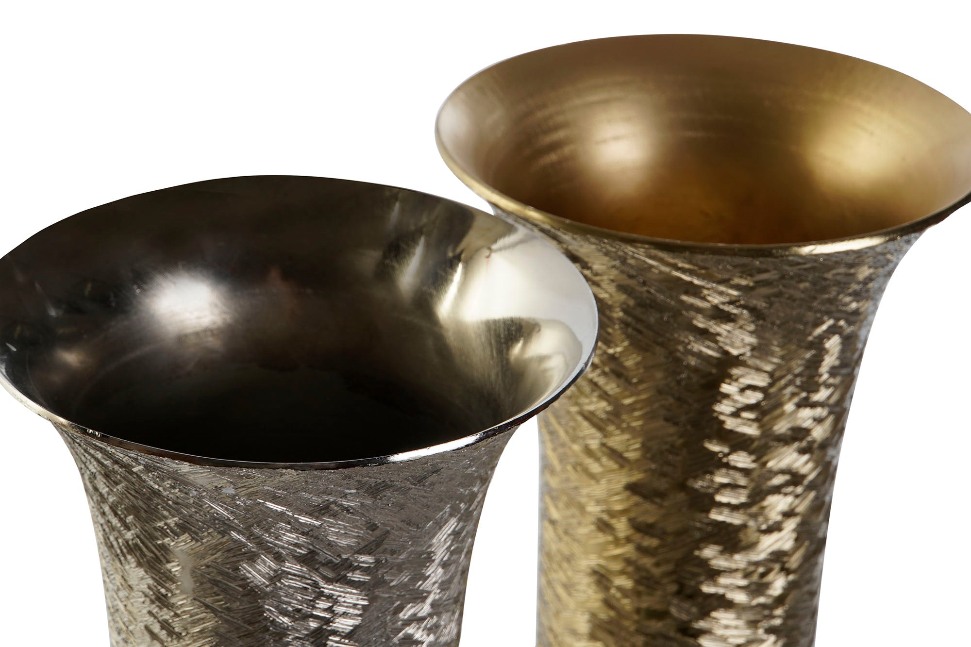 JARRON ALUMINIO 13X13X33 RASPADO 2 SURT. - Imagen 2