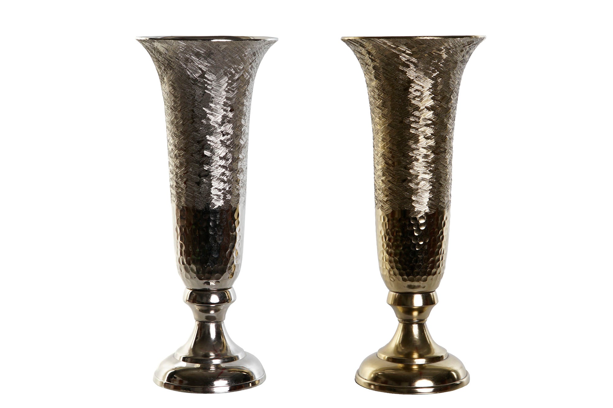 JARRON ALUMINIO 13X13X33 RASPADO 2 SURT. - Imagen 1