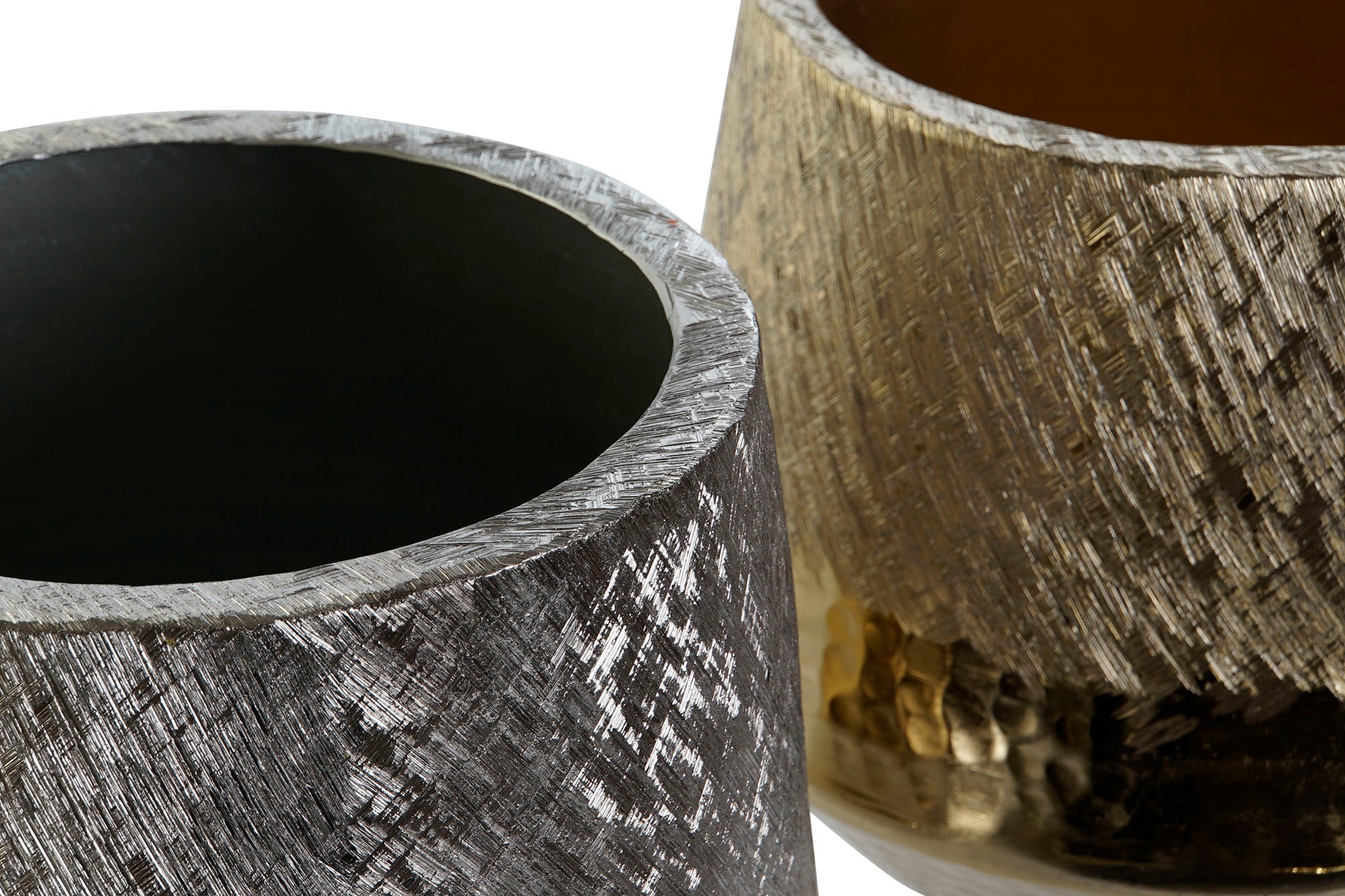 CENTRO MESA ALUMINIO 19X19X20 RASPADO 2 SURT. - Imagen 2