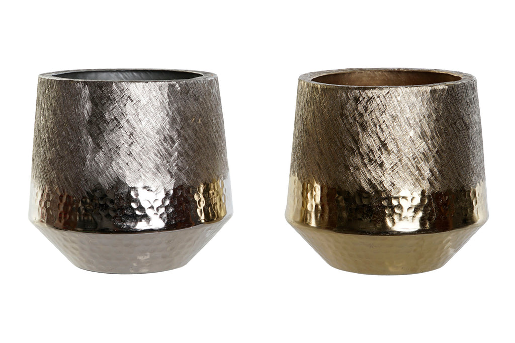 CENTRO MESA ALUMINIO 19X19X20 RASPADO 2 SURT. - Imagen 1