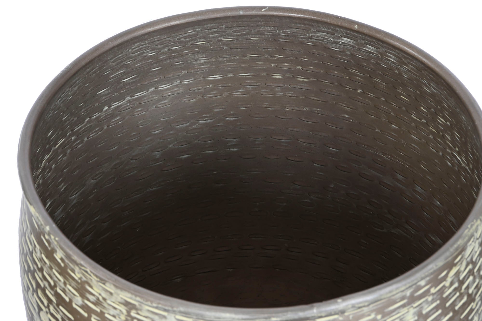 MACETERO SET 4 ALUMINIO 39X39X33 PATINADO VERDE - Imagen 2