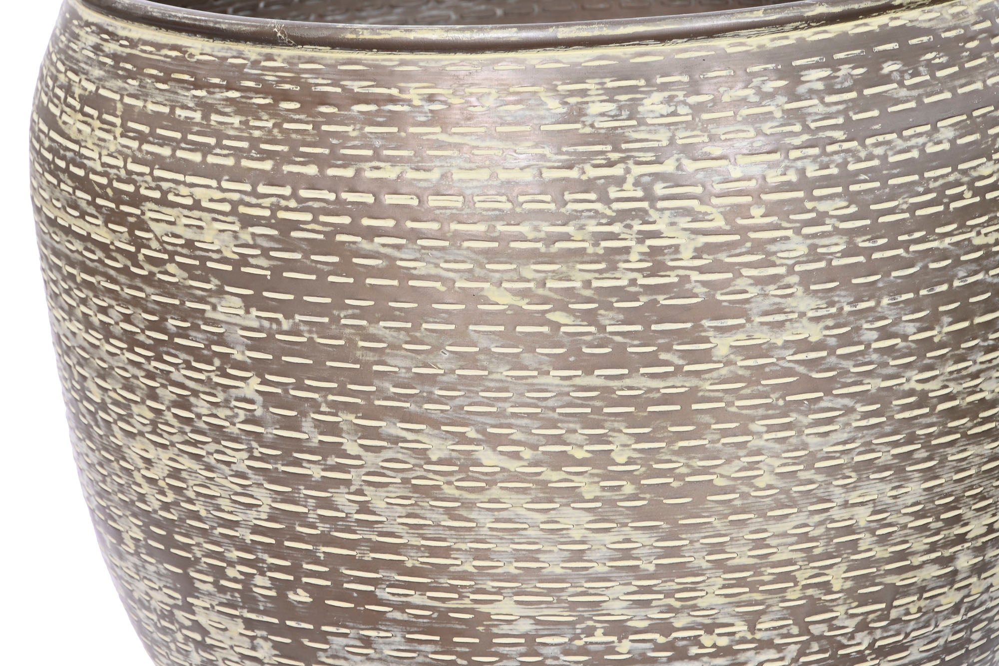 MACETERO SET 4 ALUMINIO 39X39X33 PATINADO VERDE - Imagen 3