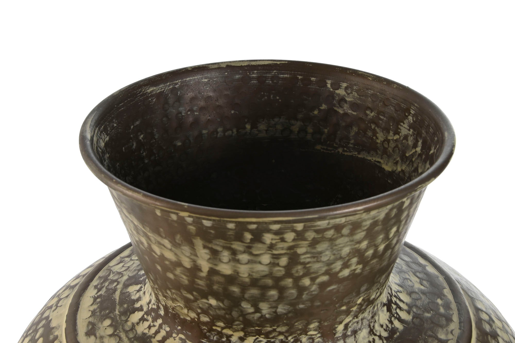 TINAJA ALUMINIO 41X41X46,5 PATINADO VERDE - Imagen 2