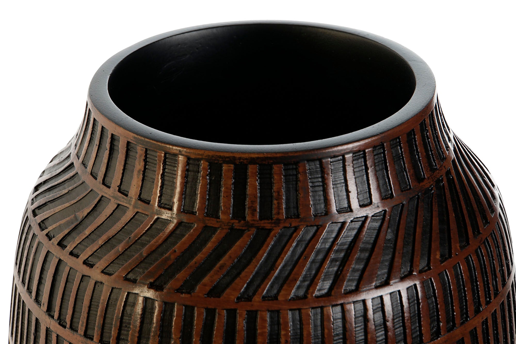 JARRON RESINA 19X19X21 MARRON - Imagen 2