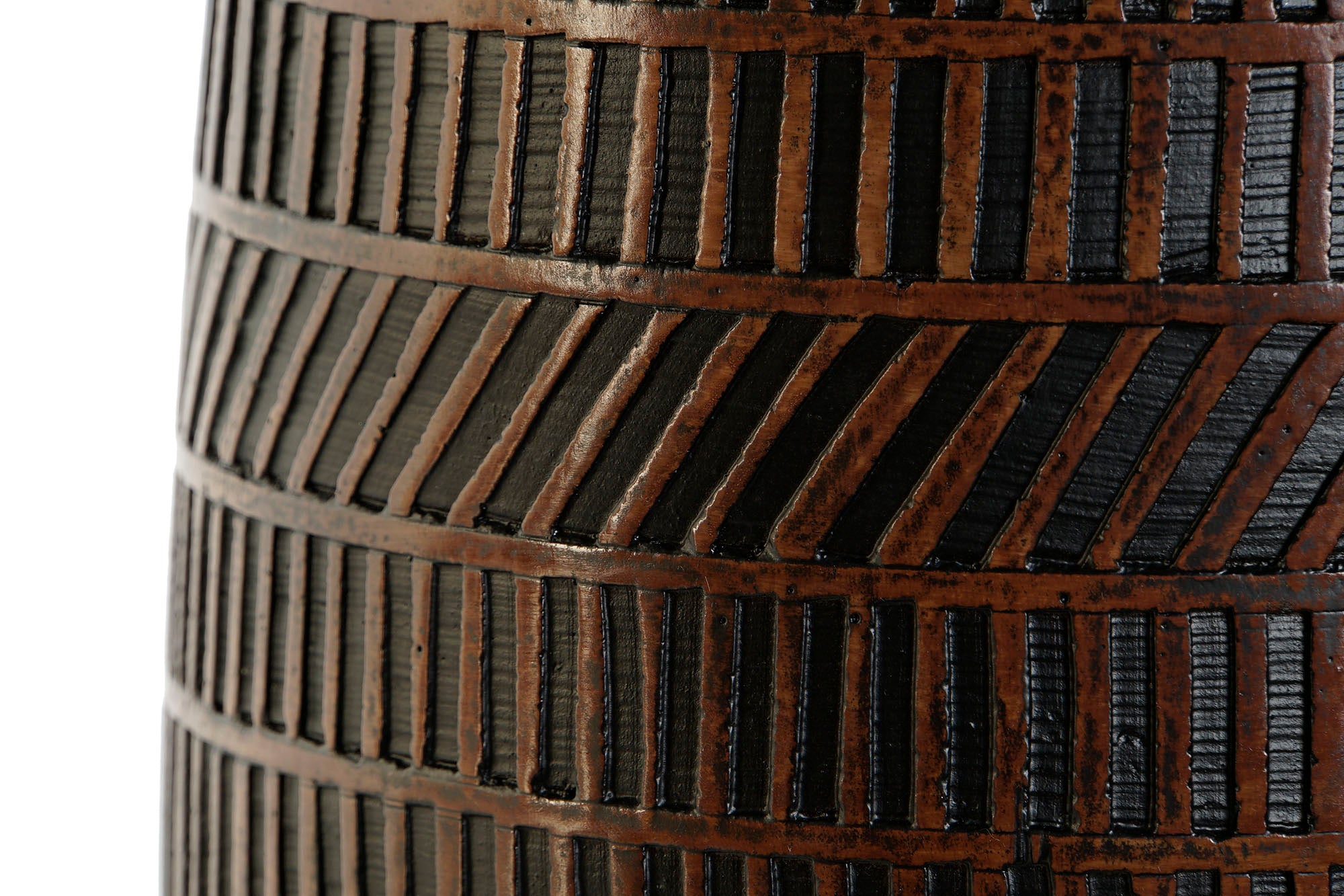 JARRON RESINA 19X19X21 MARRON - Imagen 3