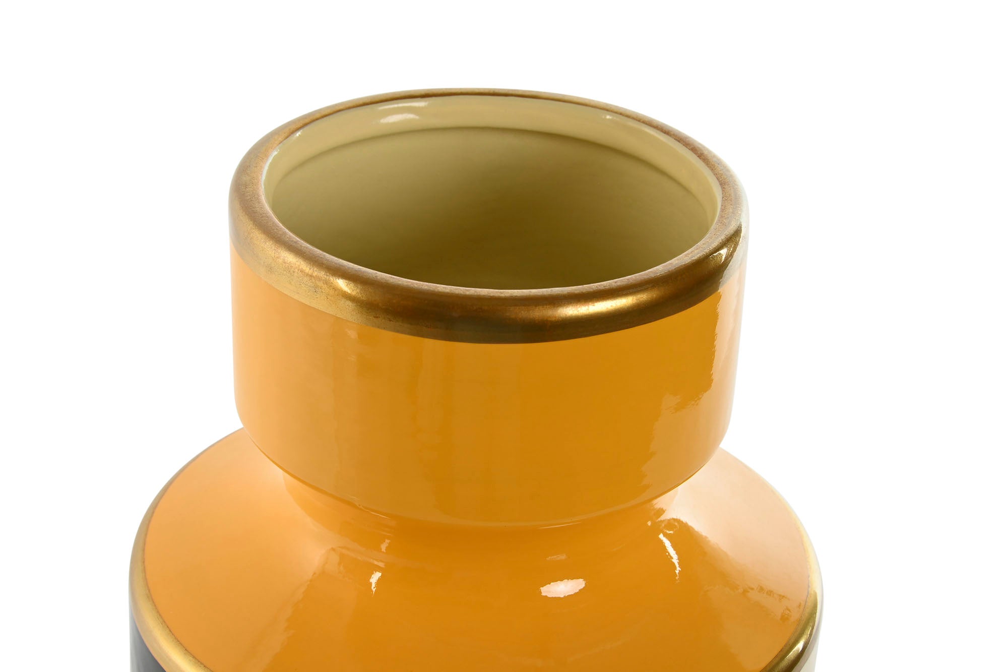 JARRON PORCELANA 14X14X24,5 AMARILLO - Imagen 2