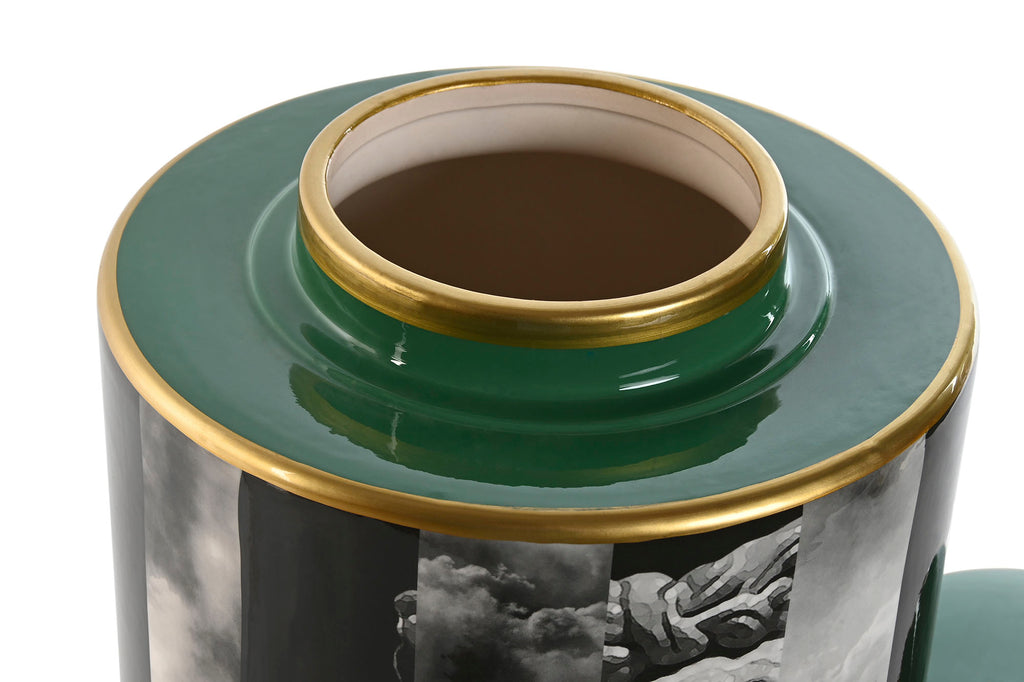 TIBOR PORCELANA 20,5X20,5X27 VERDE - Imagen 3