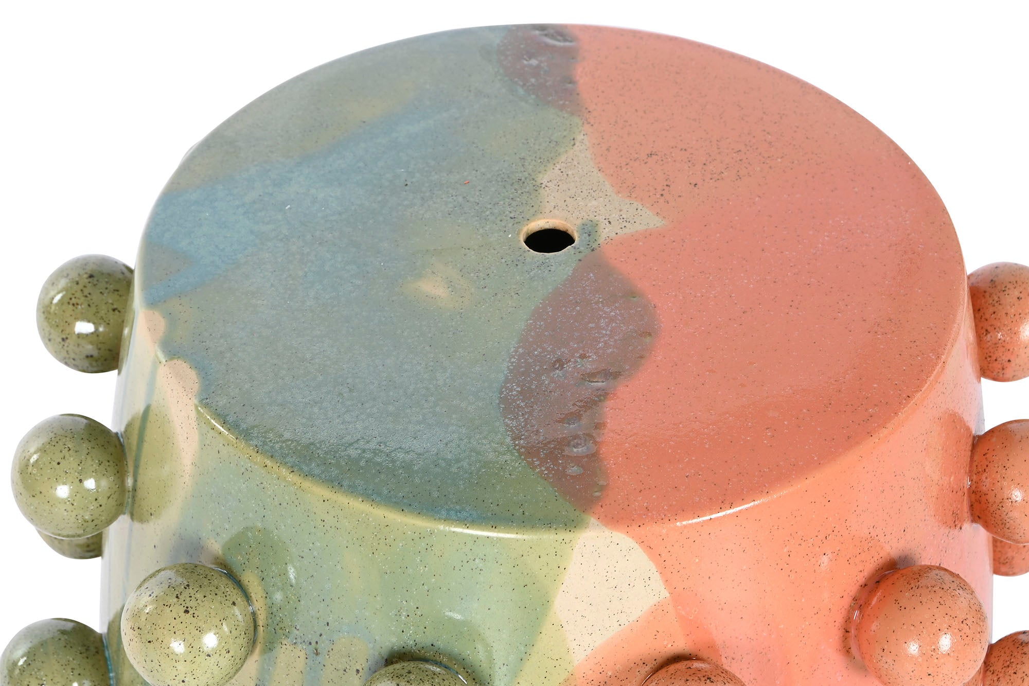 MESITA AUXILIAR GRES 40X40X46 MULTICOLOR - Imagen 2