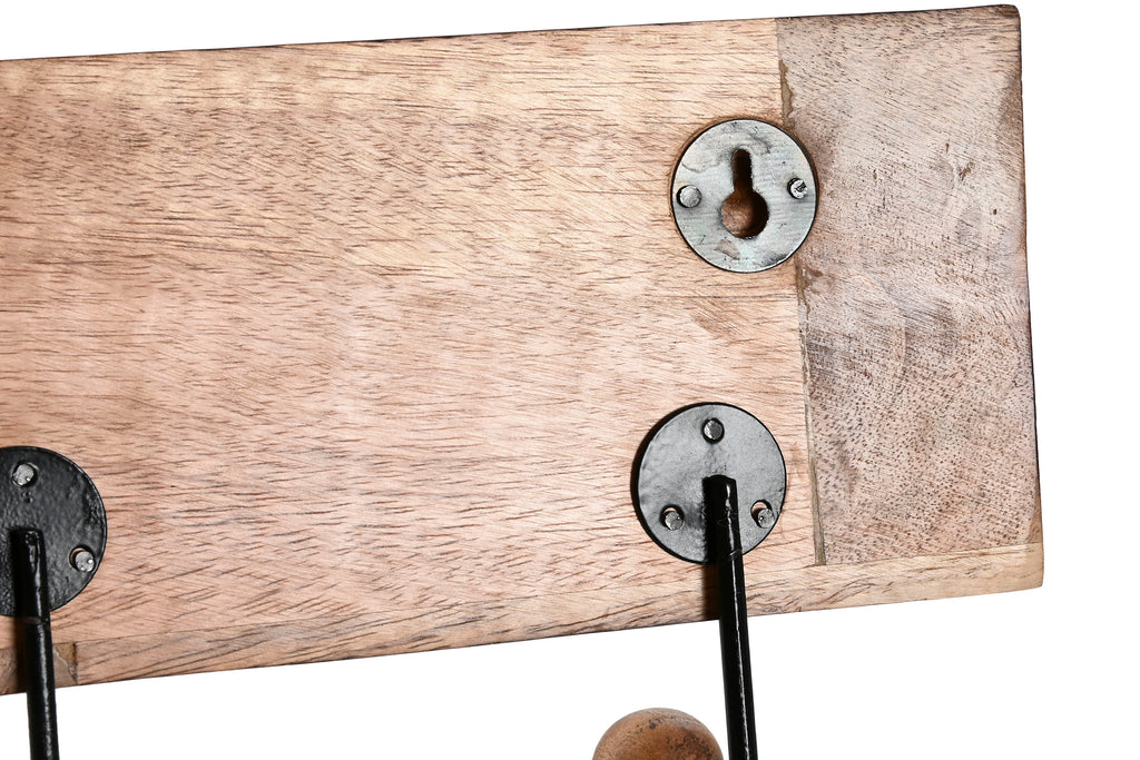 PERCHERO PARED MANGO METAL 38X5X16 BUDA BLANCO - Imagen 3