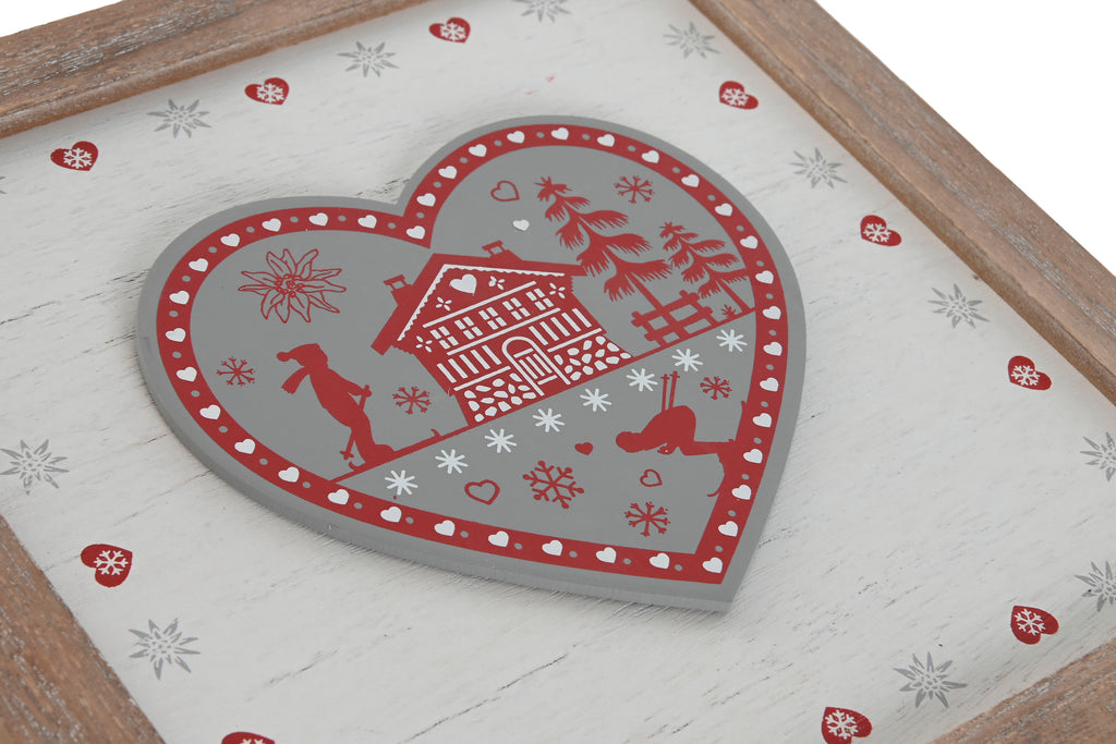 CAJA INFUSIONES MDF 24X24X7,5 ROJO - Imagen 2