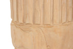 MACETERO MADERA PAULOWNIA 28X28X50 TALLADO NATURAL - Imagen 3
