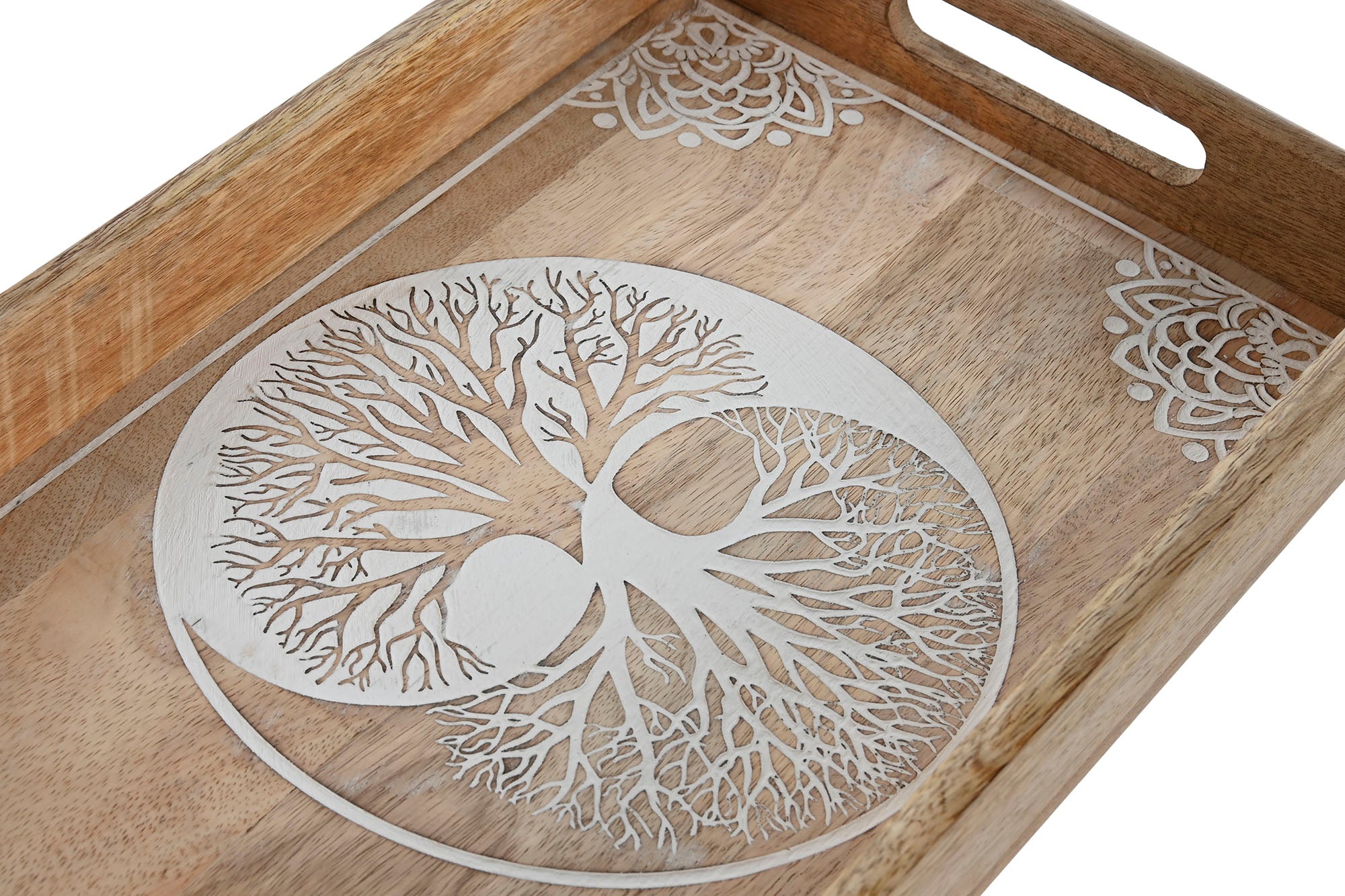 BANDEJA SET 2 MANGO 43,5X27X5,5 ARBOL DECAPE - Imagen 2