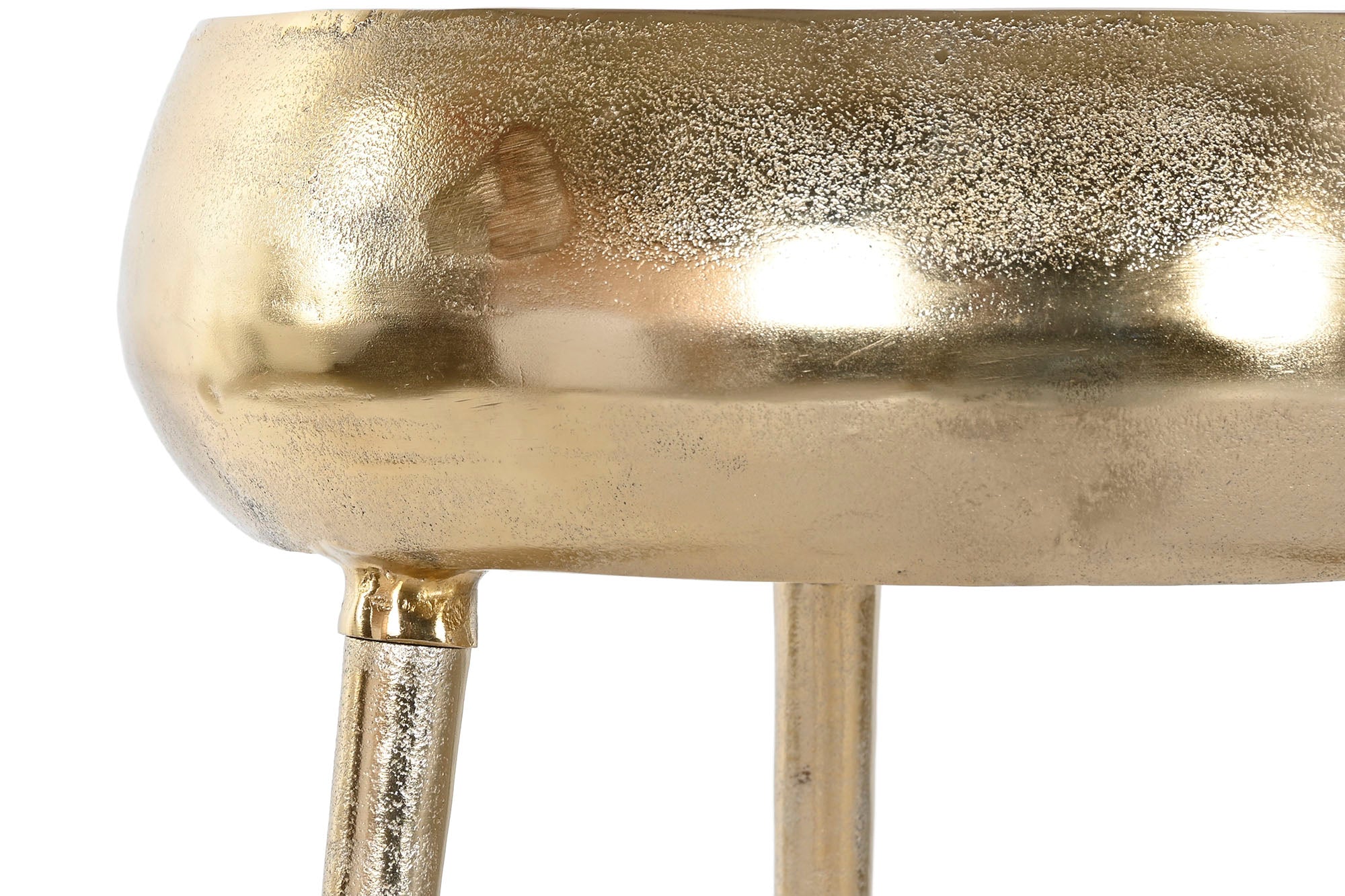 MACETERO ALUMINIO 35,5X35,5X77 DORADO - Imagen 3