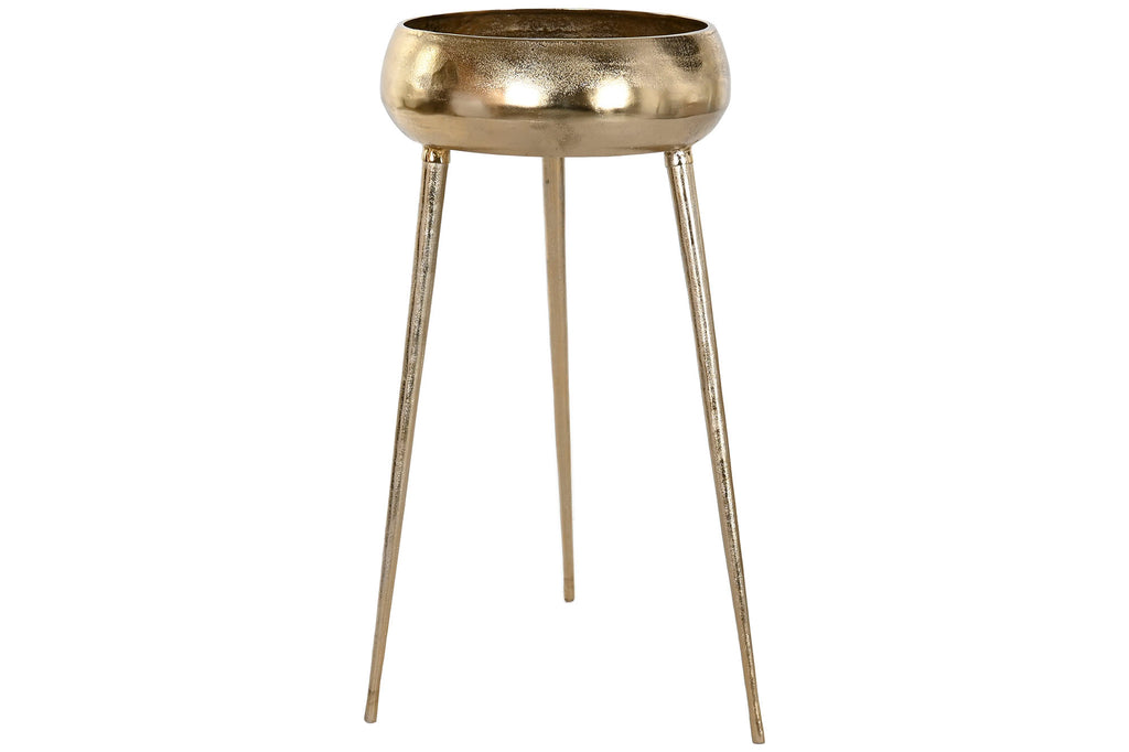 MACETERO ALUMINIO 35,5X35,5X77 DORADO - Imagen 1