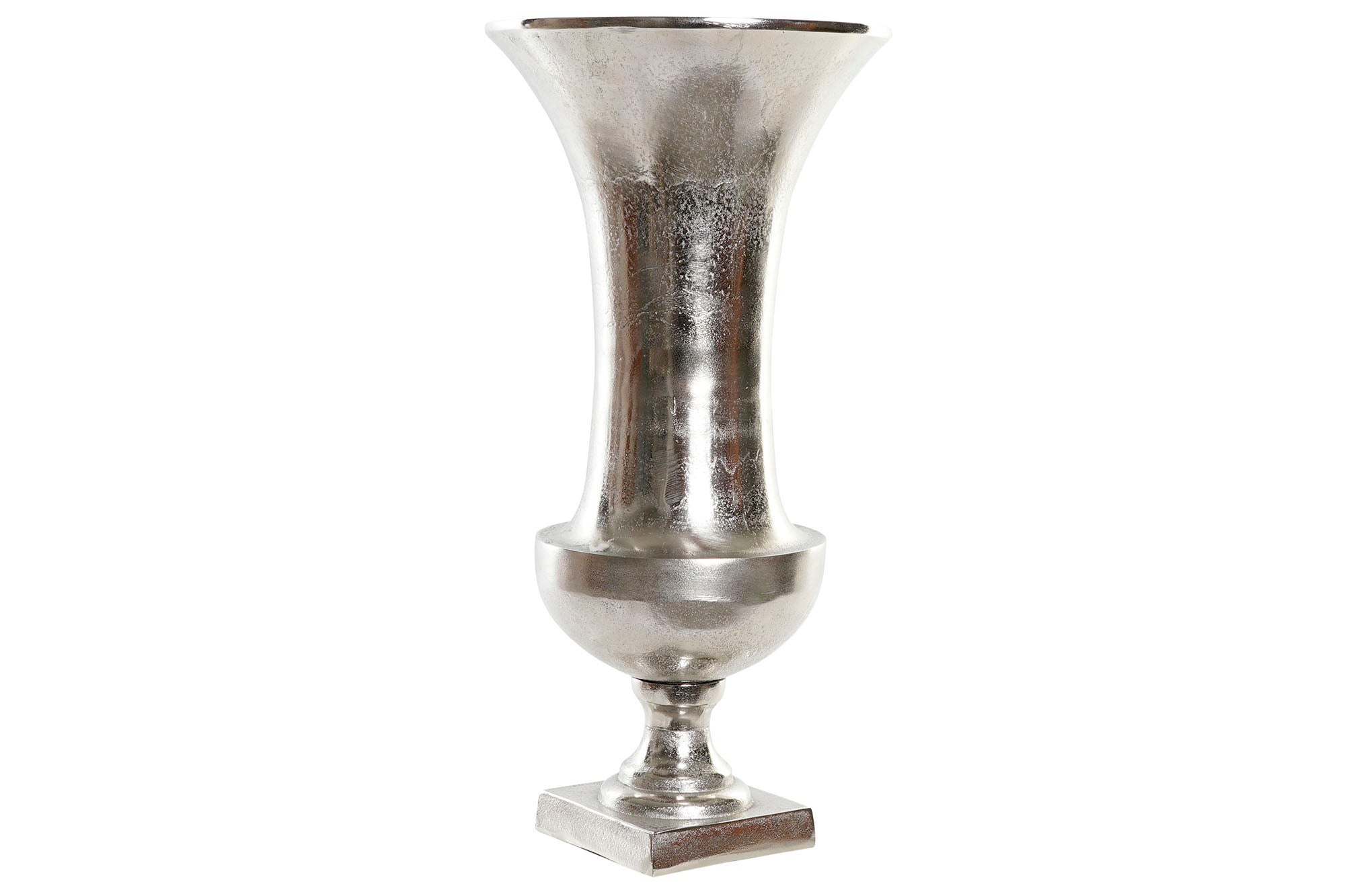 JARRON ALUMINIO 24X24X49 COPA PLATEADO - Imagen 1