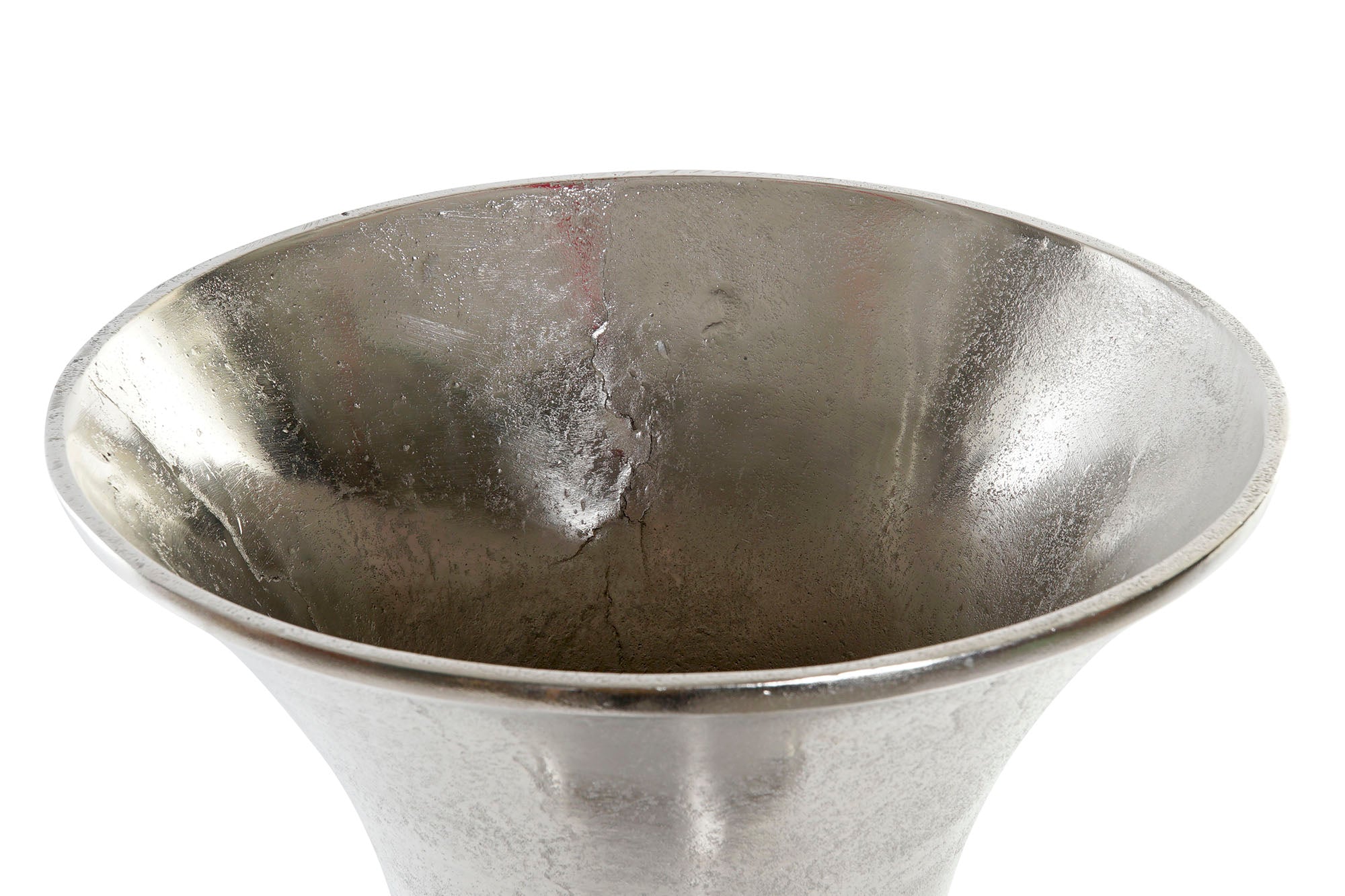 JARRON ALUMINIO 28,5X28,5X61,5 COPA PLATEADO - Imagen 2