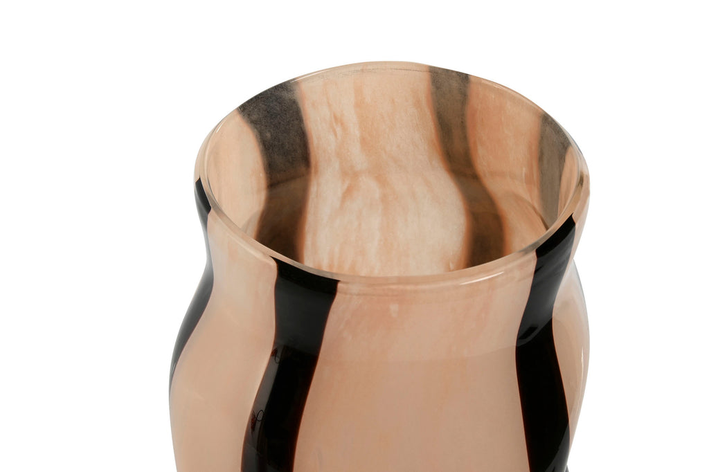 JARRON CRISTAL 15X15X29,2 CREMA - Imagen 2