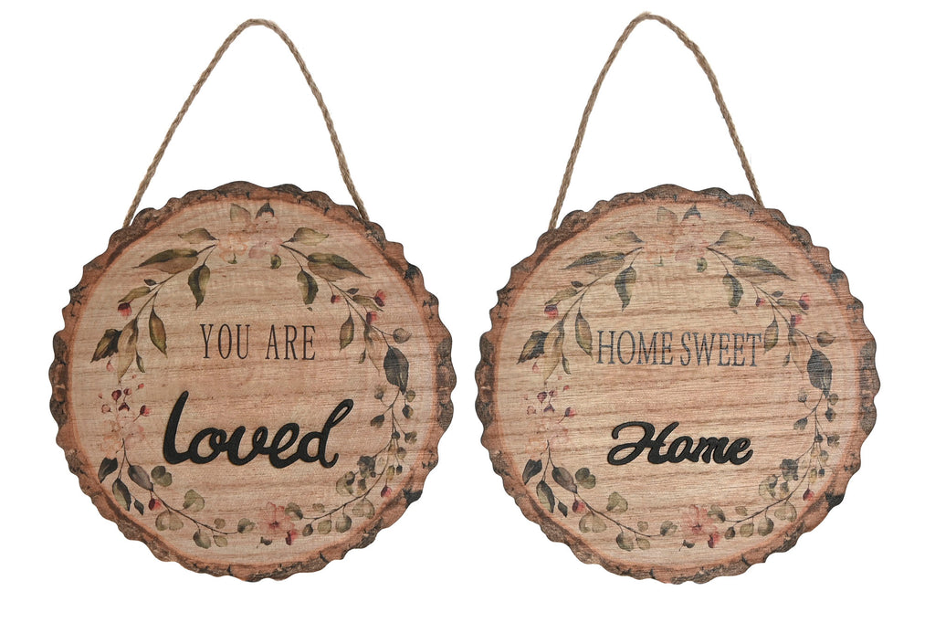 DECORACION COLGANTE MDF 20X1X27 TRONCO 2 SURT. - Imagen 1