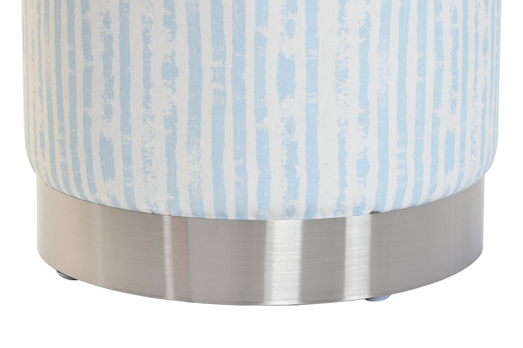 REPOSAPIES POLIESTER METAL 34X34X40 RAYAS AZUL - Imagen 3