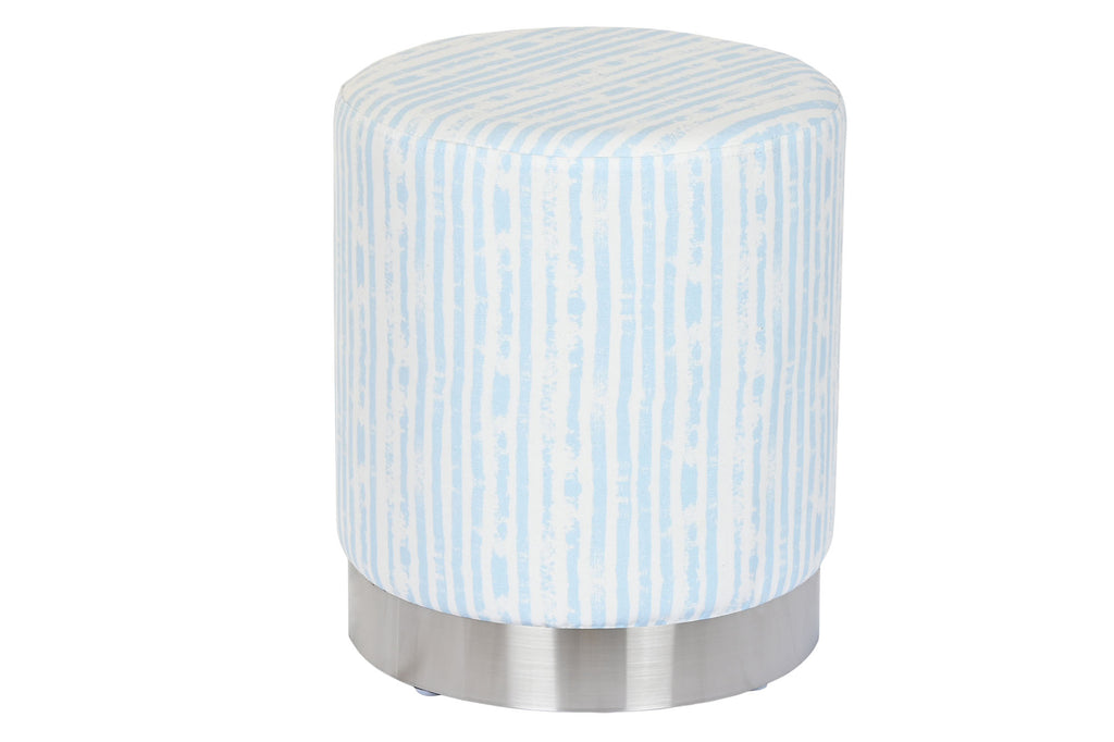 REPOSAPIES POLIESTER METAL 34X34X40 RAYAS AZUL - Imagen 1