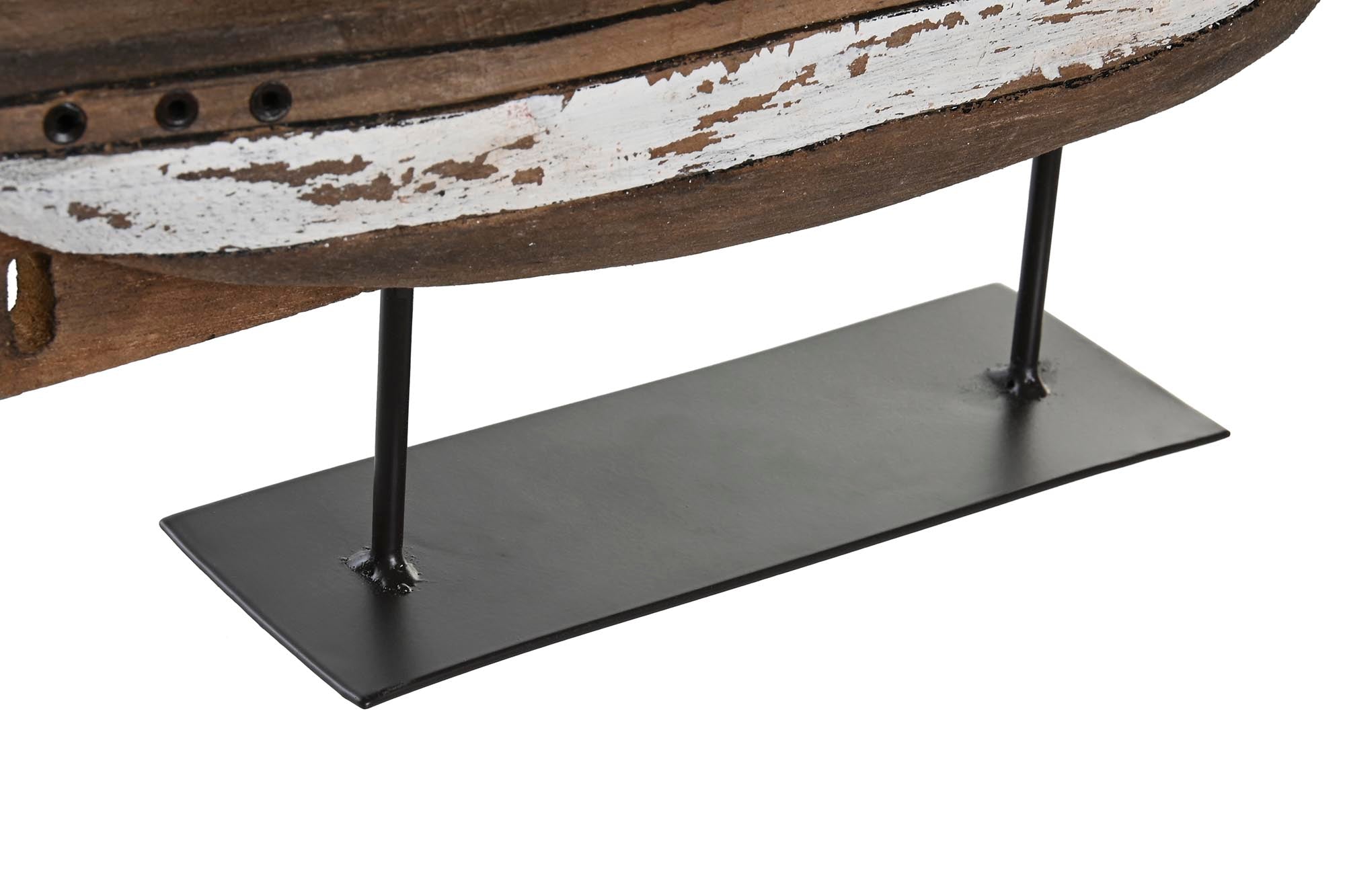 DECORACION PAULOWNIA 29X7X23 BARCO DESGASTADO - Imagen 3