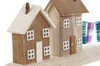 DECORACION MADERA 25,5X9X13,5 CASAS 2 SURT. - Imagen 2