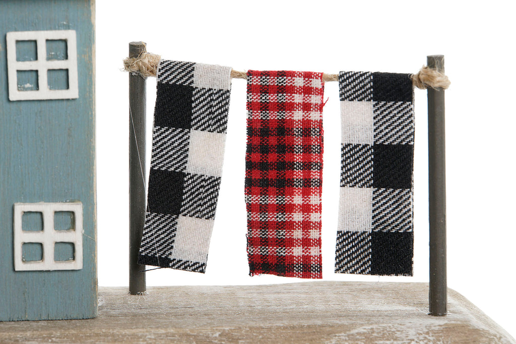 DECORACION MADERA 25,5X9X13,5 CASAS 2 SURT. - Imagen 3